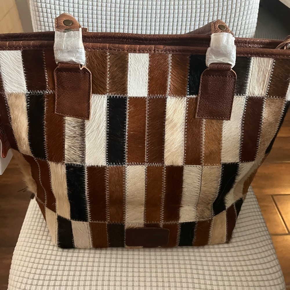 American Darling Multicolor Leather Tote